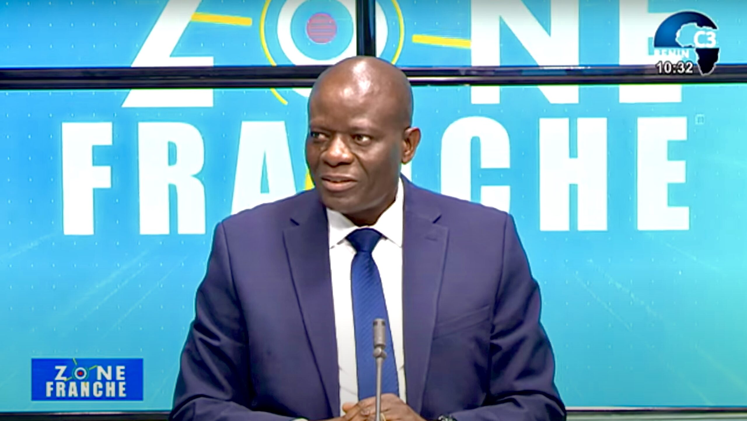Blaise AHOUANTCHÉDÉ, guest on the show “Zone Franche” on Canal 3 Benin